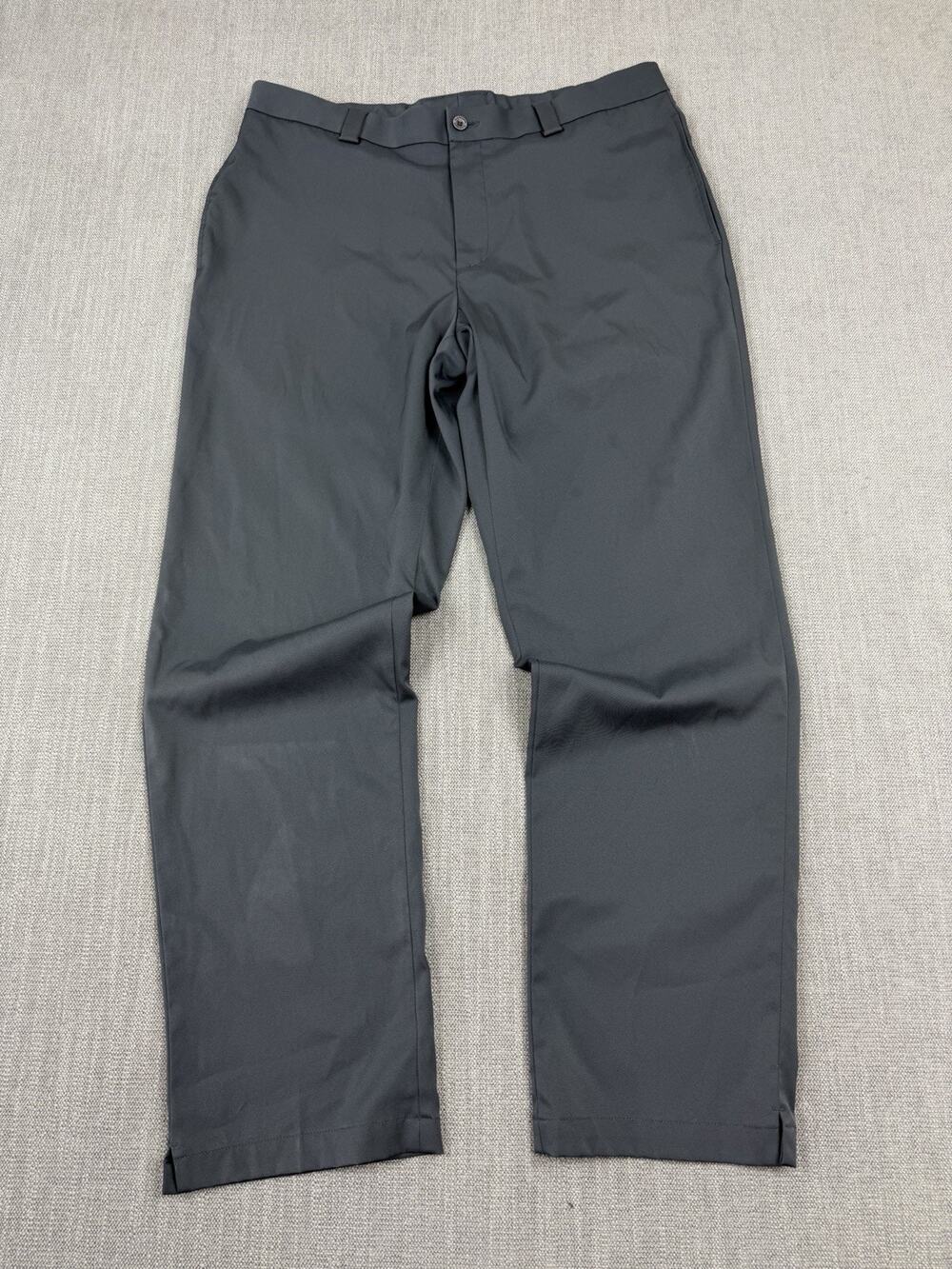 Slazenger Men’s Golf Pants 36x32 Gray Stretch Performance Flat Front